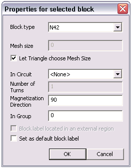 Block Properties Dialog Block Properties Dialog